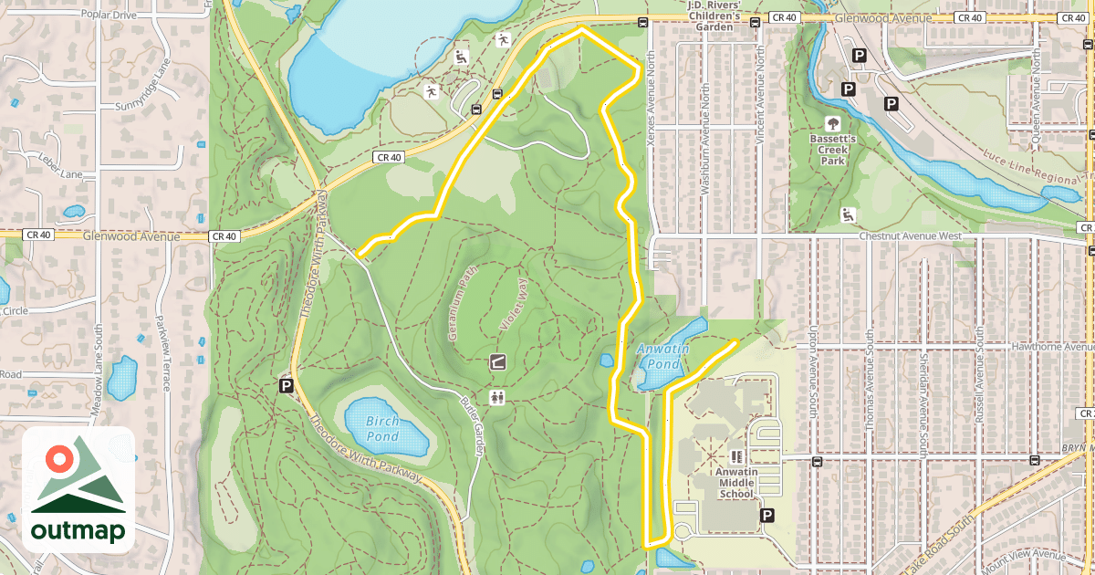 Map of Eloise Butler