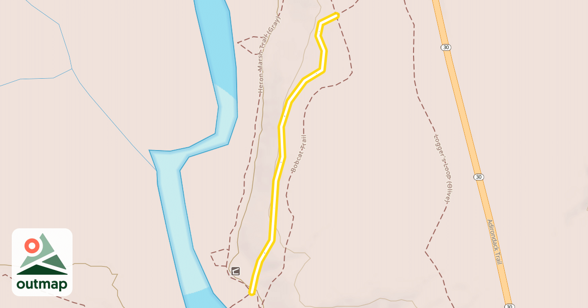 Map of Wood & Waters Trail (Red)