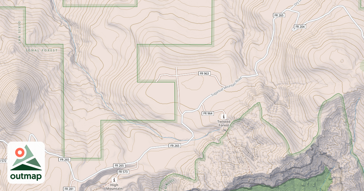 Map of Sugar Loaf Mountain