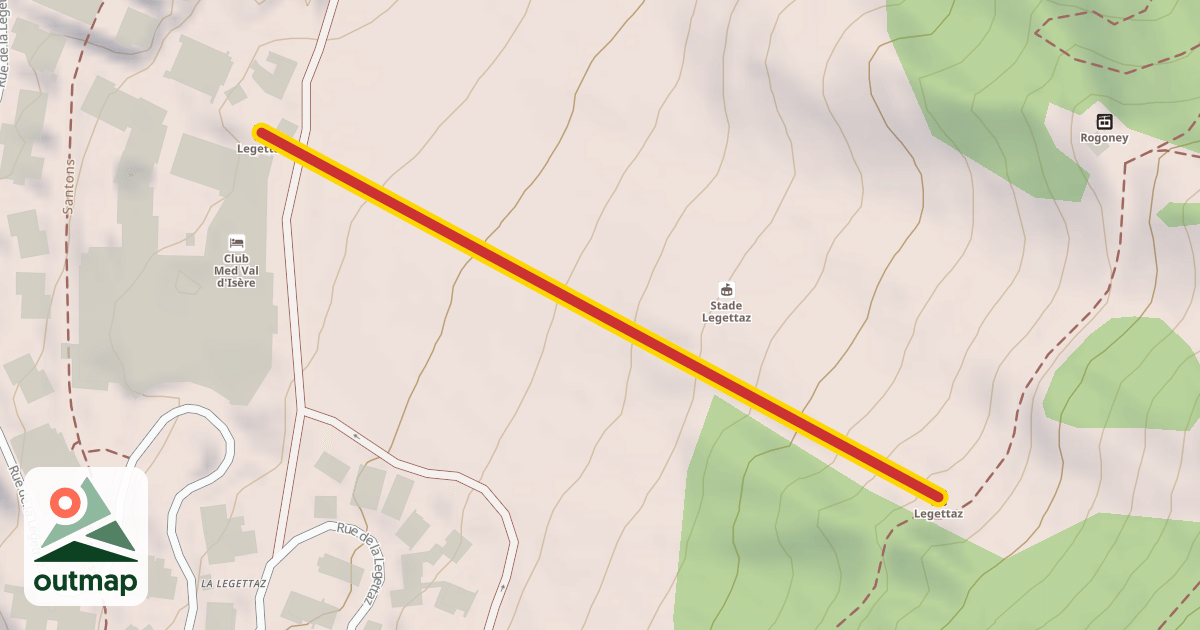 Map of Legettaz