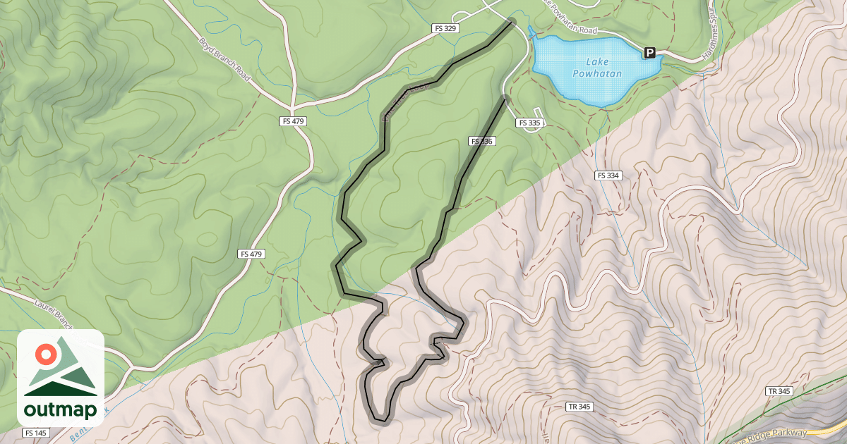 Map of Pine Tree Loop