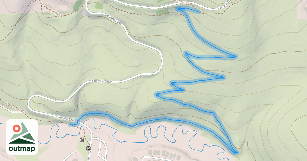Map of Blackhawk Trail
