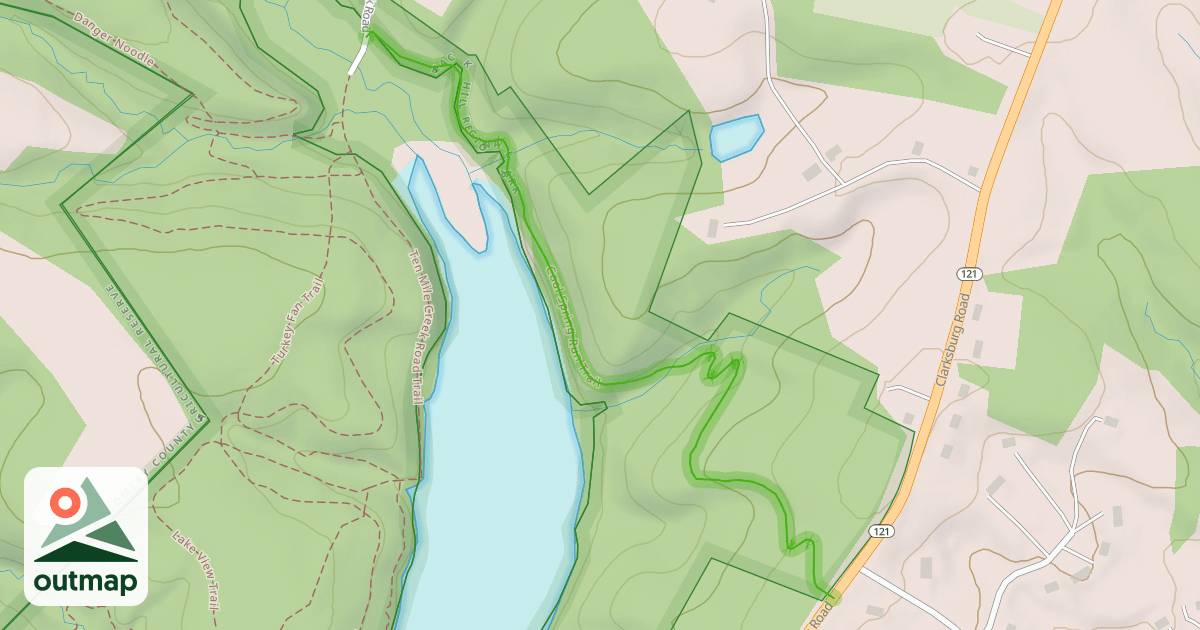 Map of Cool Spring Run Trail