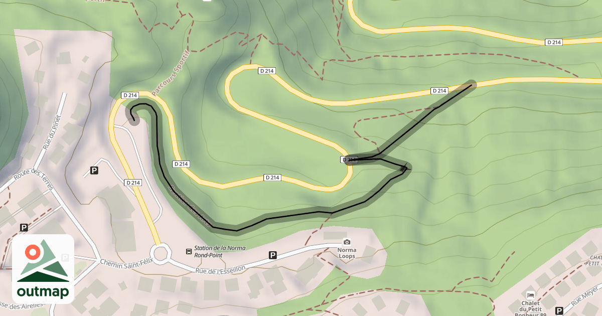 Map of Sentier des Arts