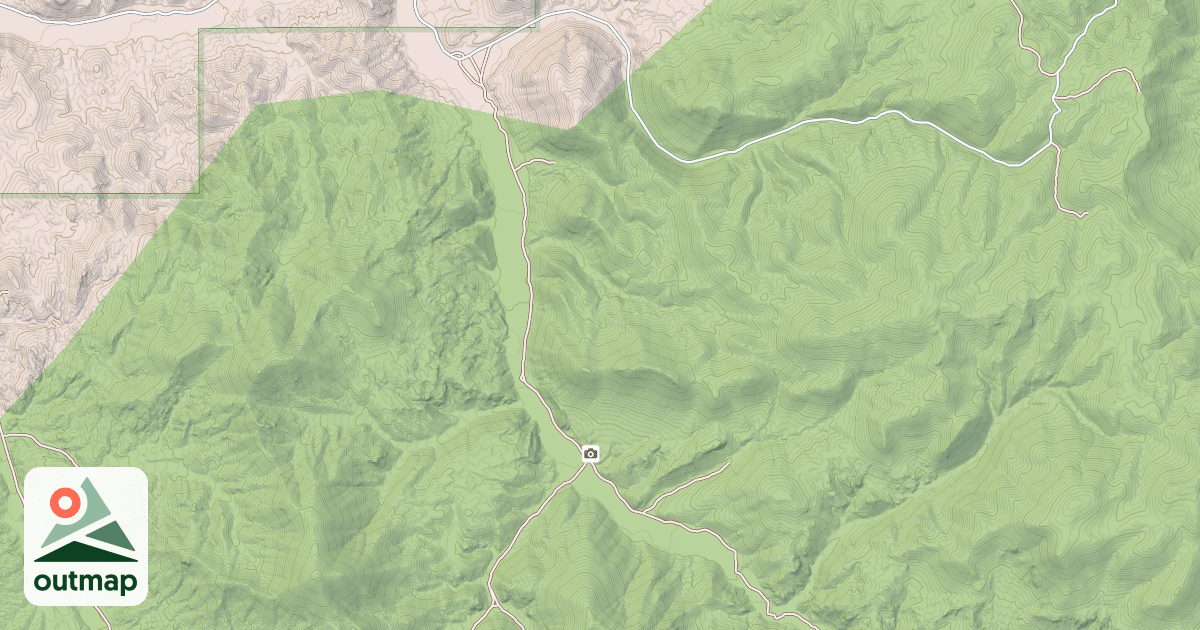 Map of HUNTS CANYON
