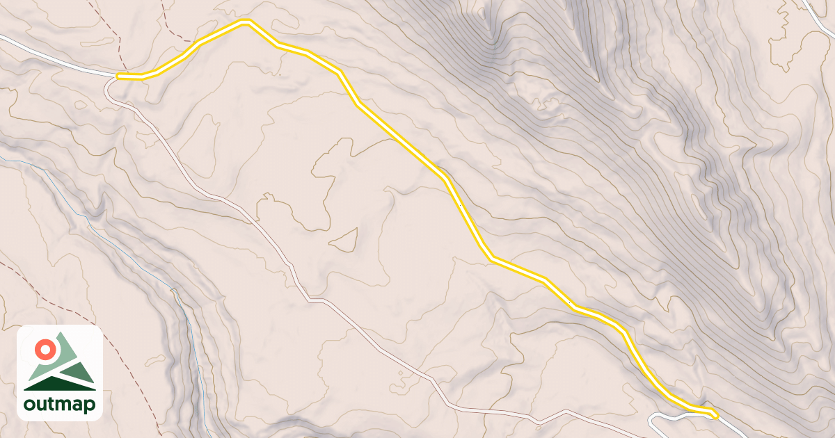 Map of Kinky Creek Road
