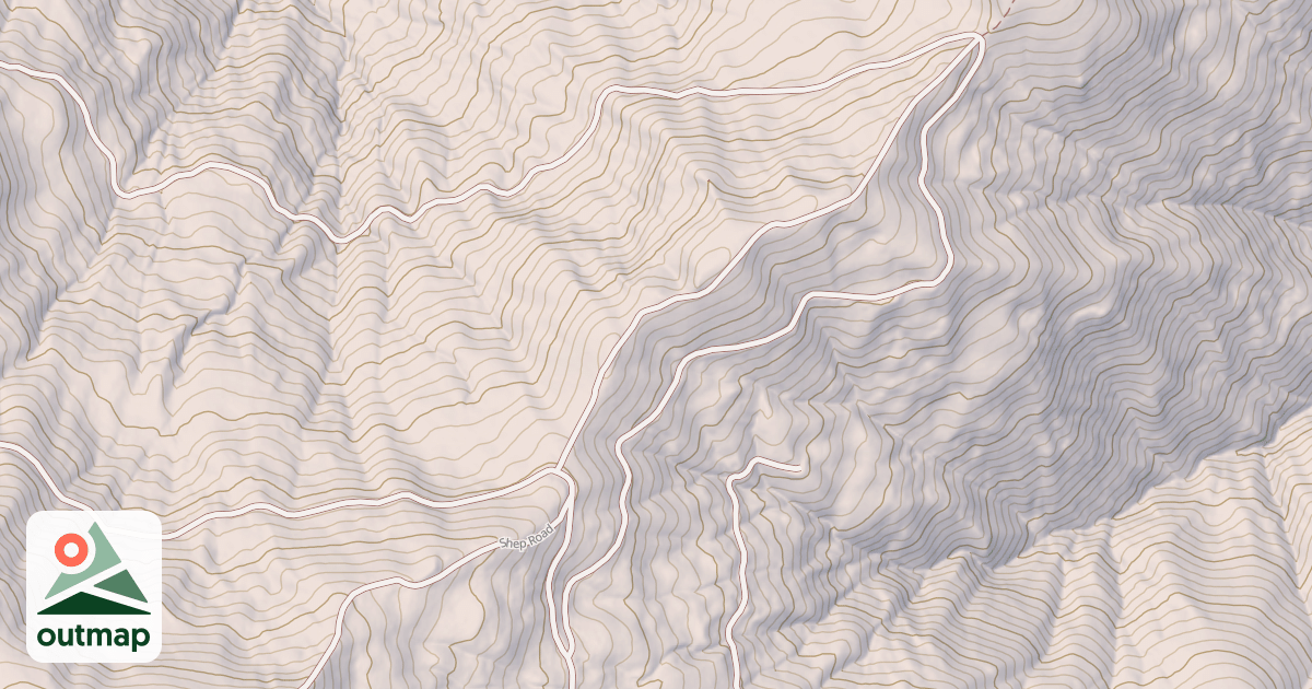 Map of LOWER SHEPHARD RIDGE