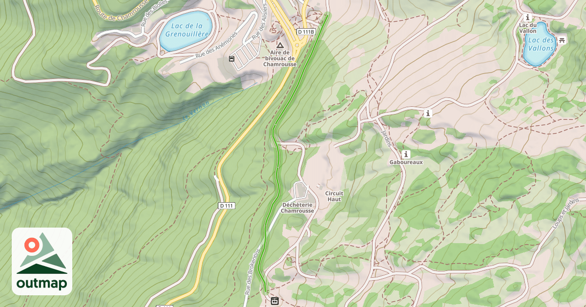 Map of Chemin des Demoiselles