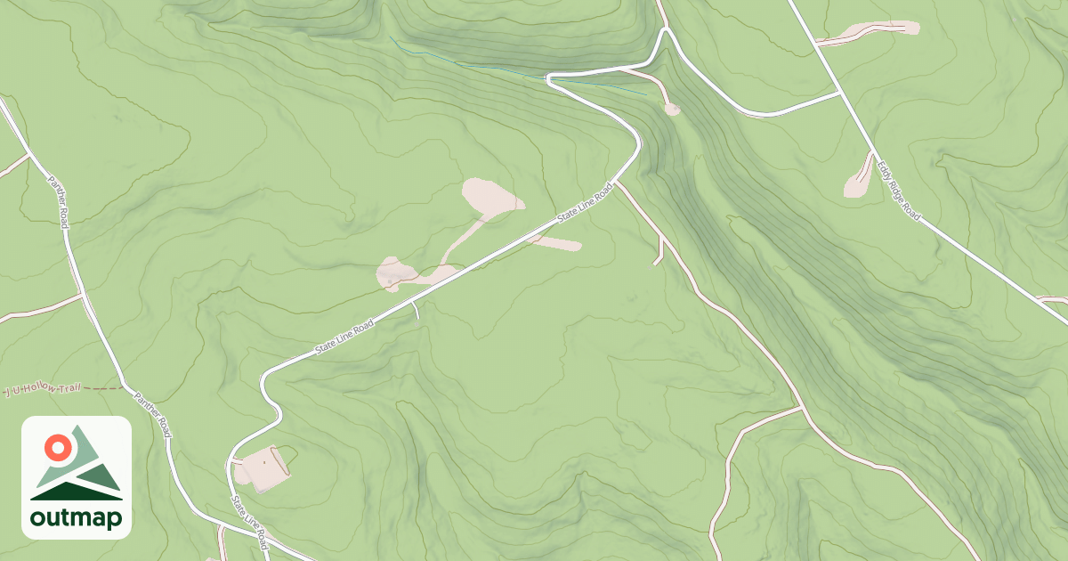 Map of Panther Snowmobile Trails