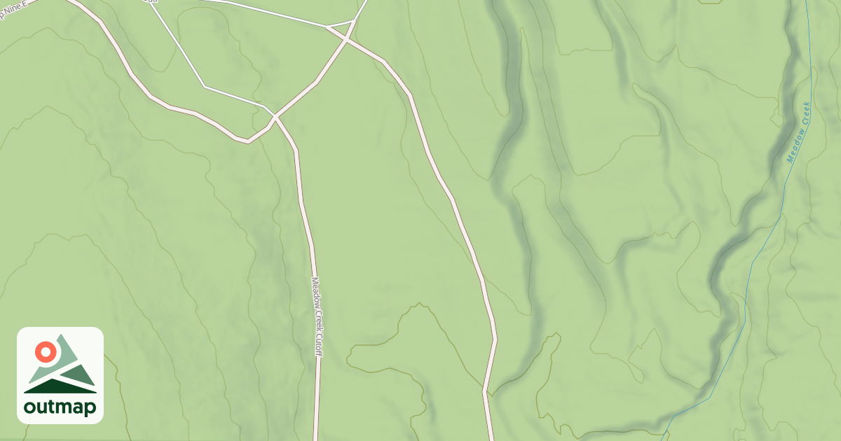 Map of MEADOW CREEK CUTOFF C