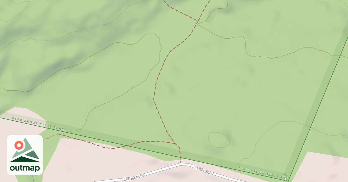 Map of snowmachine trail