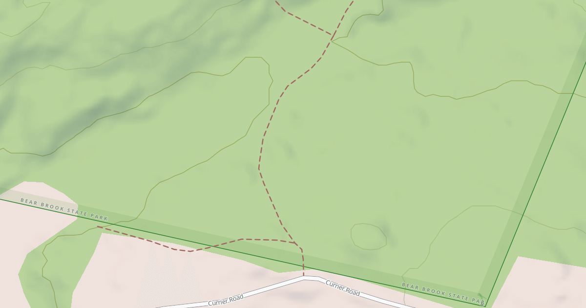 Map preview of snowmachine trail