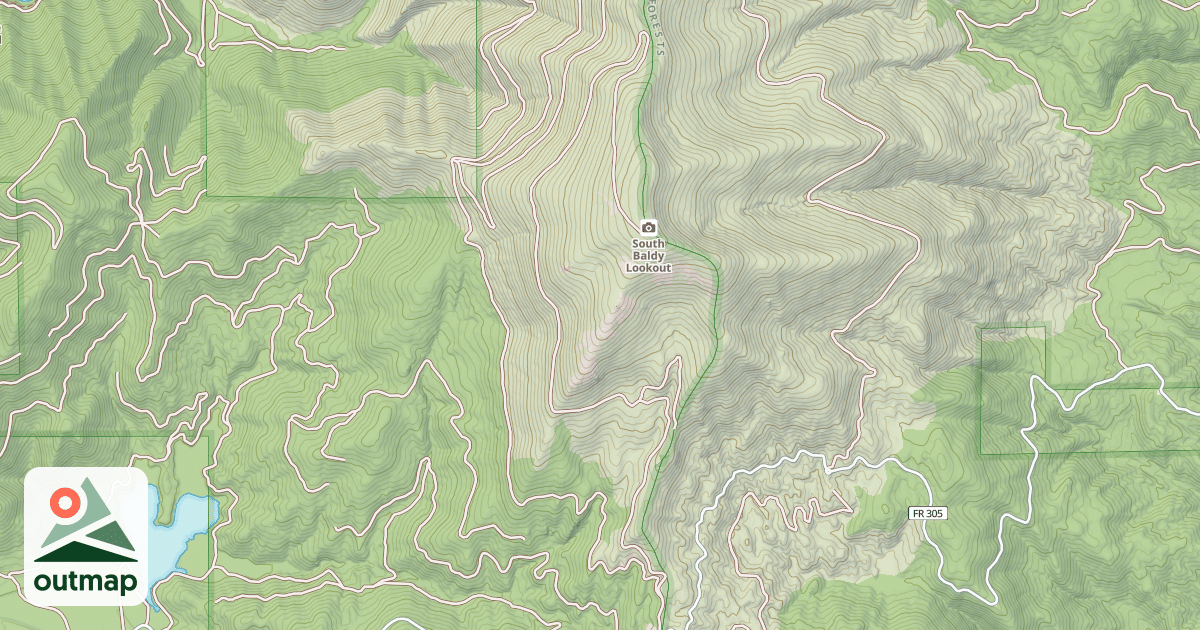 Map of SOUTH BALDY