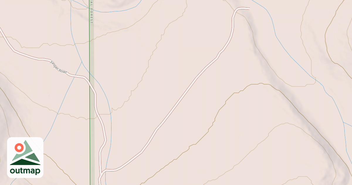 Map of B PACKWOOD FLAT SPUR