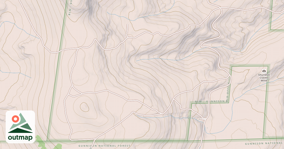 Map of BLM National GTLF Public Motorized Roads 4f38713a-e7f5-4f82-830b-ac58e1c64d45