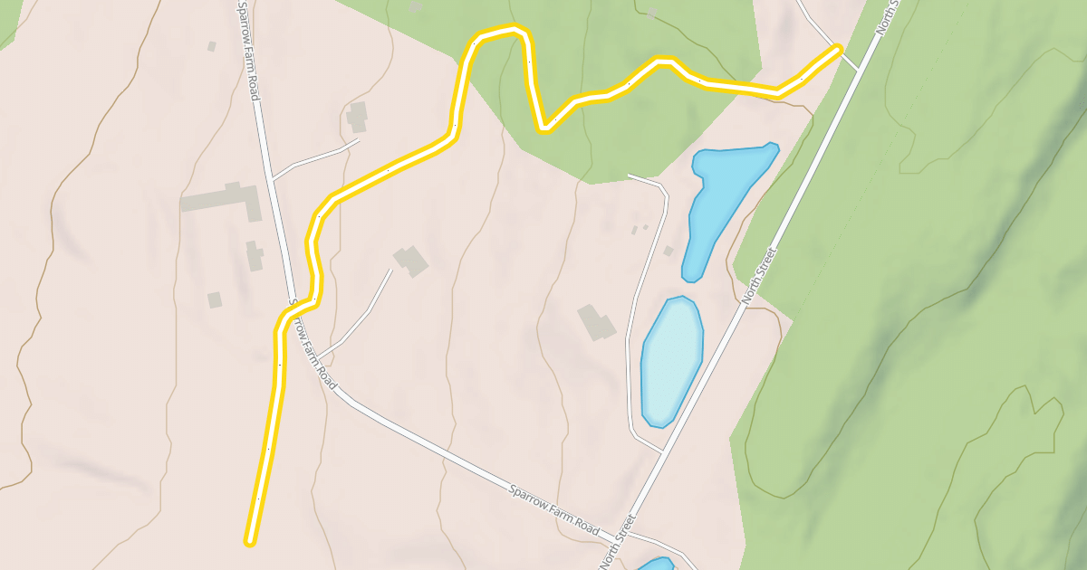Map preview of Parks Connector to Morse Farm