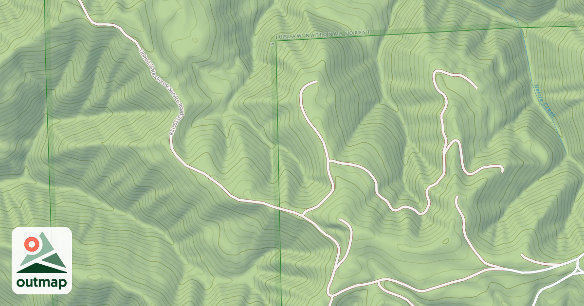 Map of USFS Motor Vehicle Use Map Roads {8C0CFEF3-F865-43B4-8503-4CECC5DD771B}