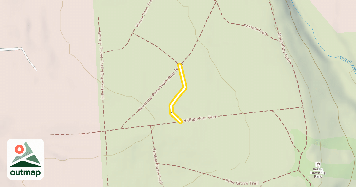 Map of Thorn Tree Trail