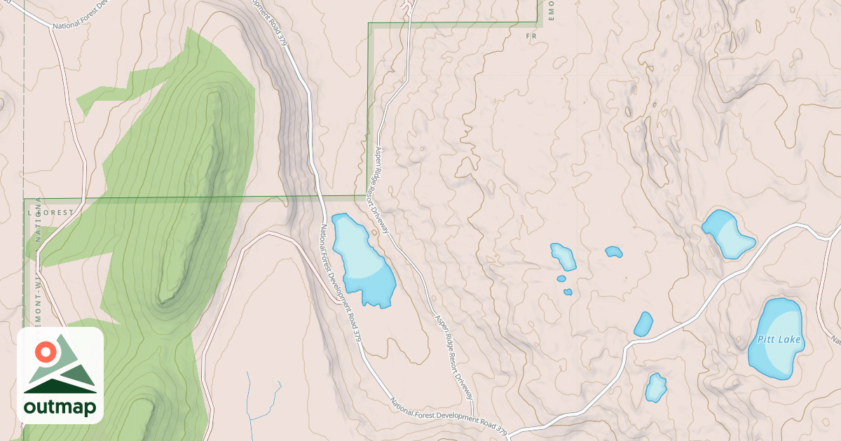 Map of ASPEN RIDGE RESORT ROAD