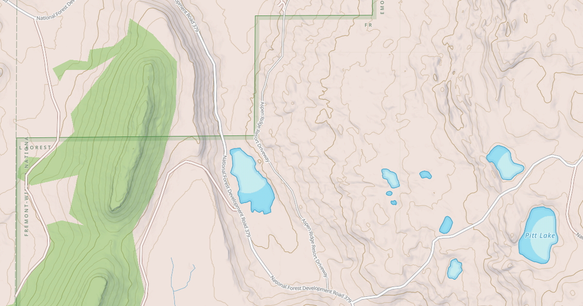Map preview of ASPEN RIDGE RESORT ROAD