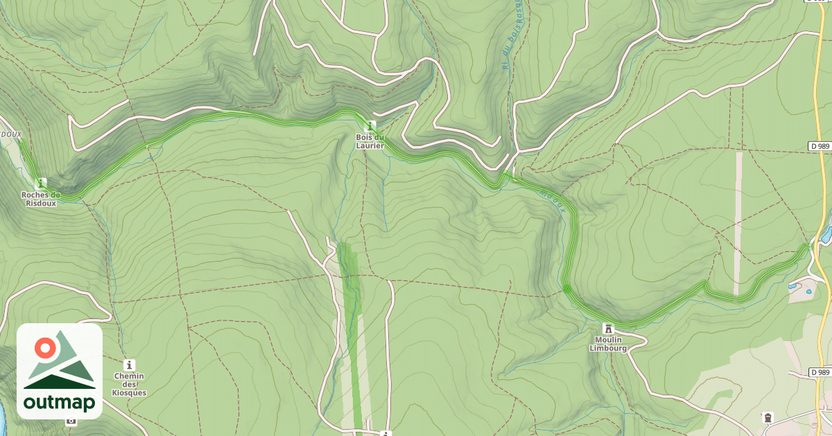 Map of Chemin du Risdoux