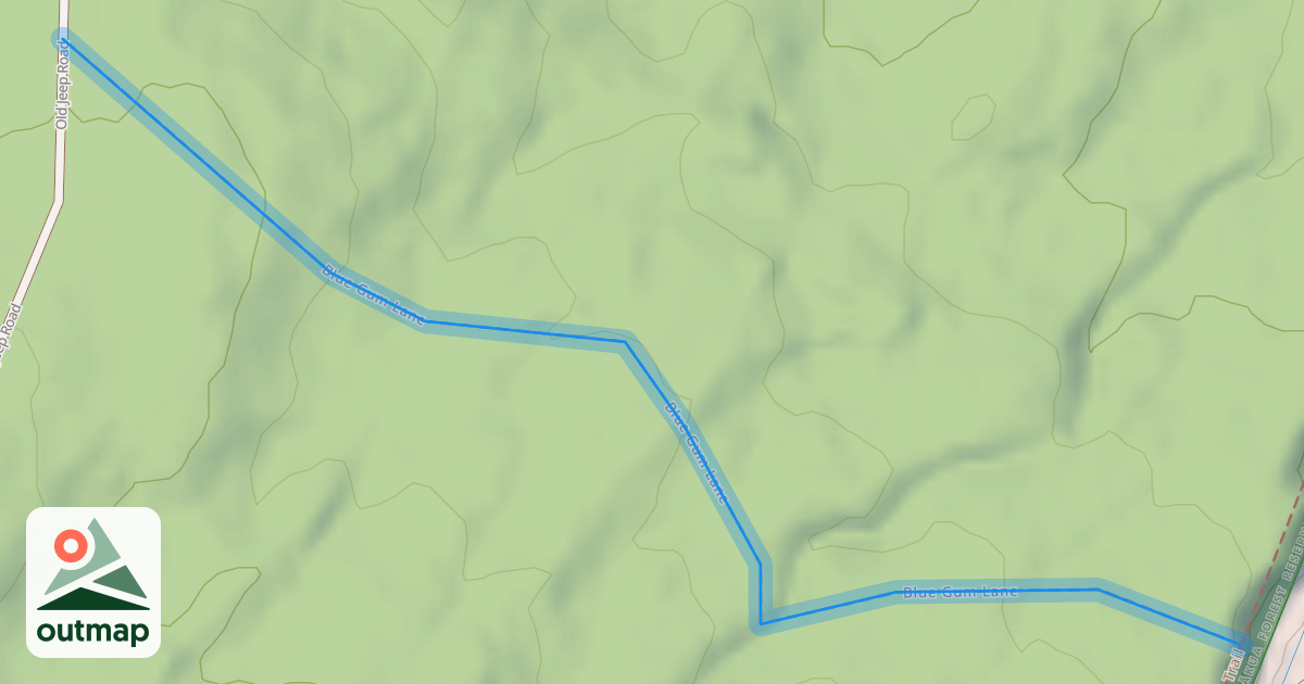 Map of Blue Gum Lane