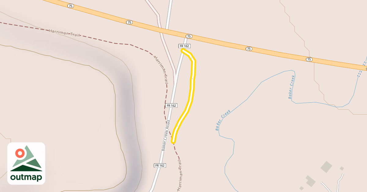Map of Harriman Trail