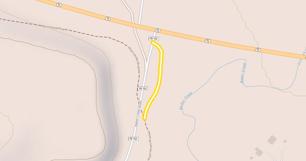 Map preview of Harriman Trail