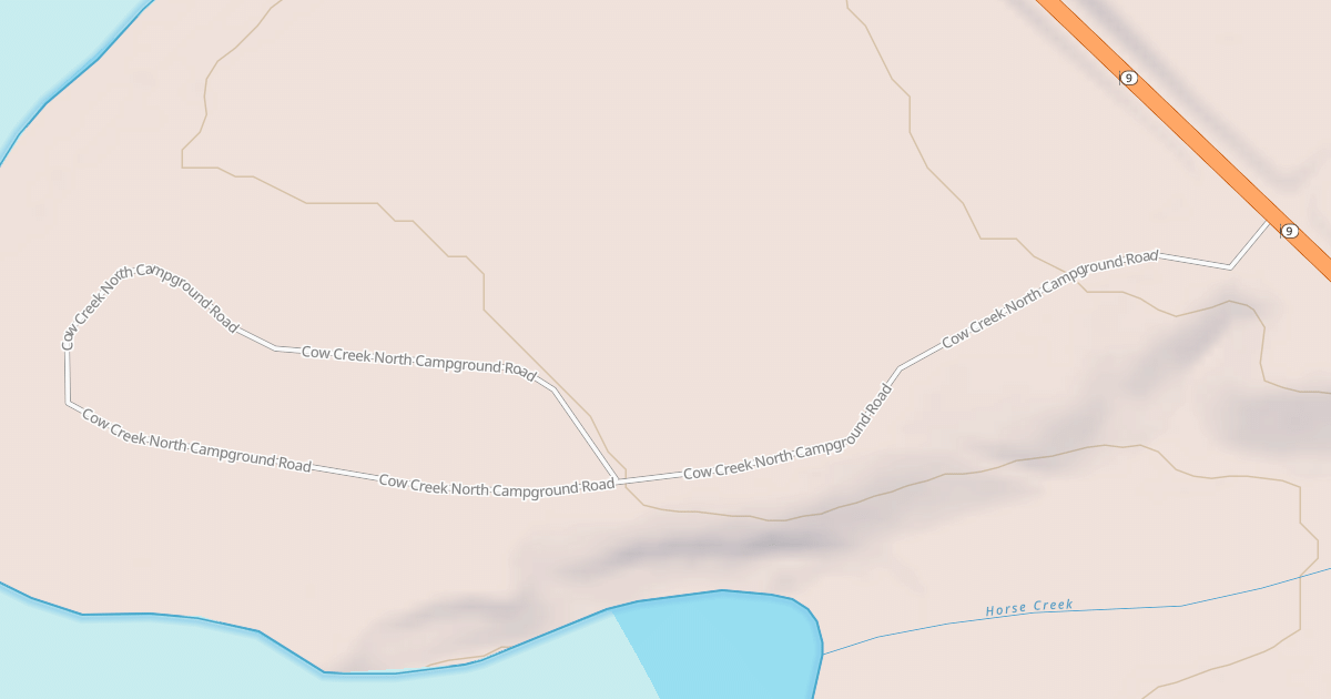 Map preview of COW CREEK NORTH CAMPGROUND
