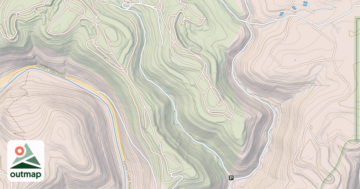 Map of Whiskey Springs Trails