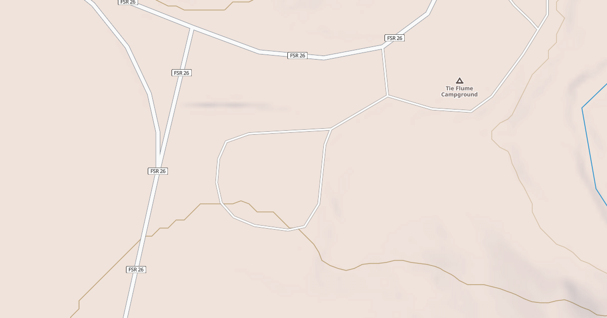 Map preview of TIE FLUME CAMPGROUND SPUR A