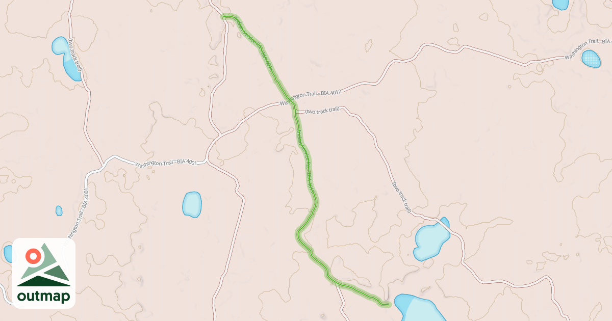 Map of Indian Service Rd. - BIA 4011