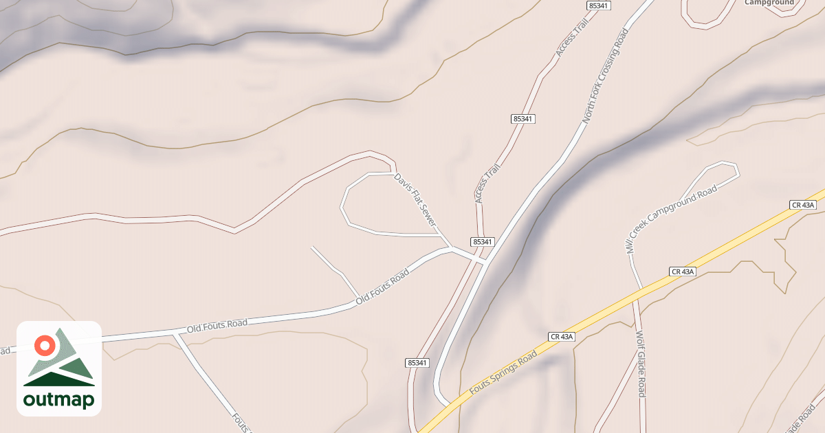 Map of DAVIS FLAT SEWER