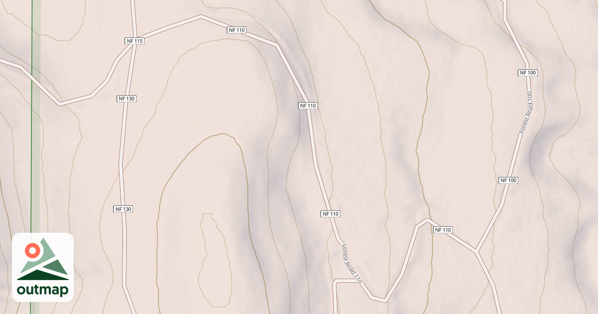 Map of USFS Motor Vehicle Use Map Trails 16876
