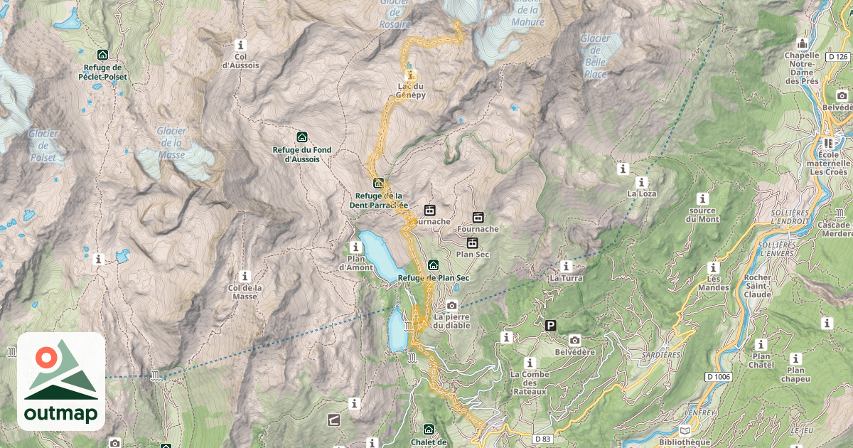 Map of Col de Labby — Aussois