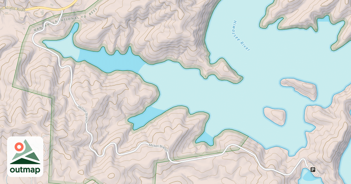 Map of MICKENS BRANCH