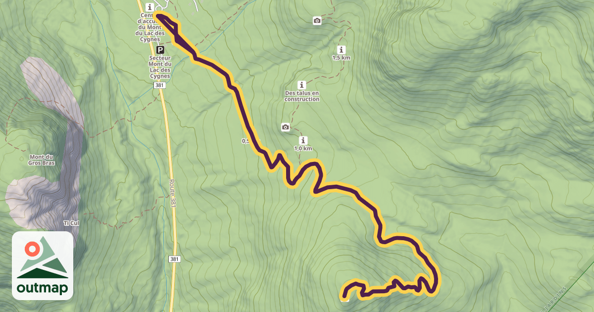 Map of La Chouenne Trail