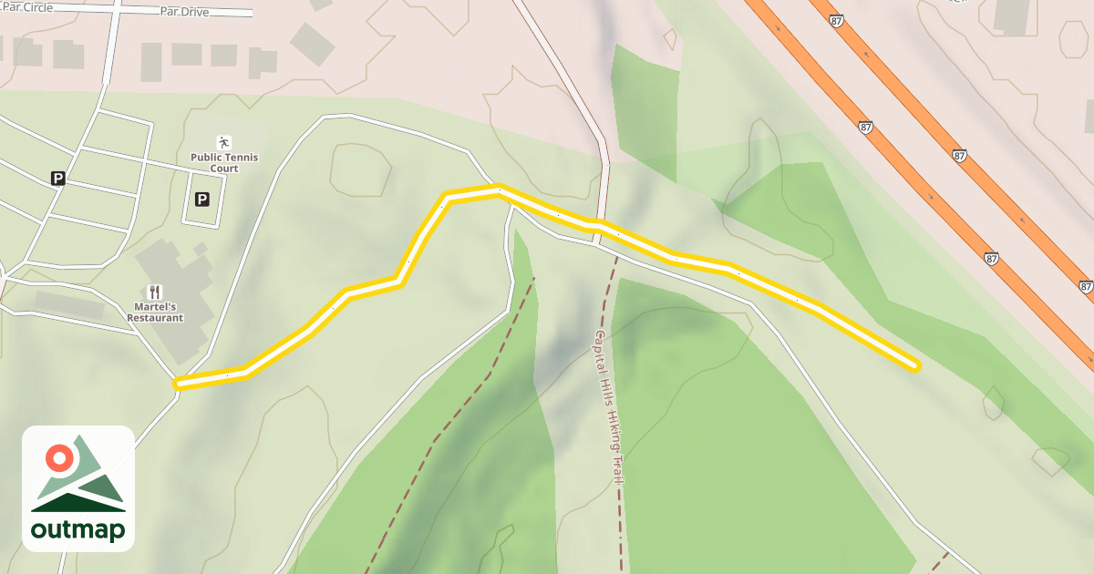 Map of Beverwijck to Albany