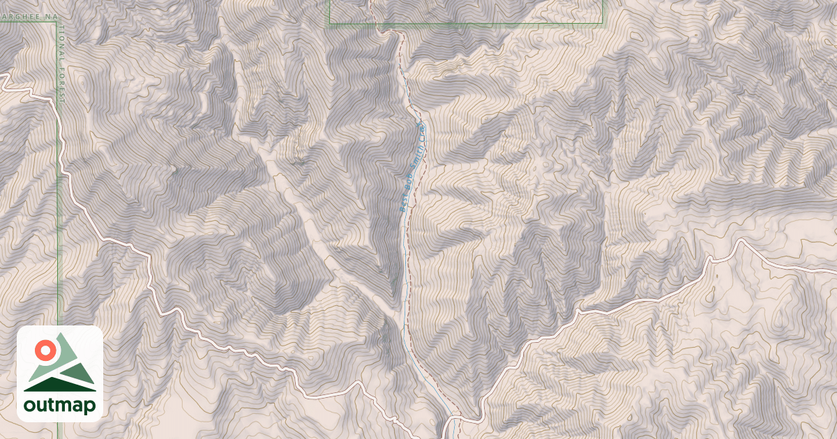 Map of East Bob Smith Trail