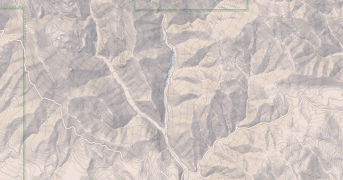 Map preview of East Bob Smith Trail