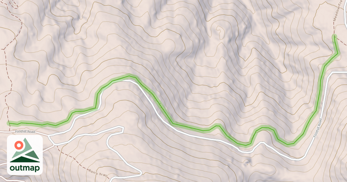 Map of North Contour Trail