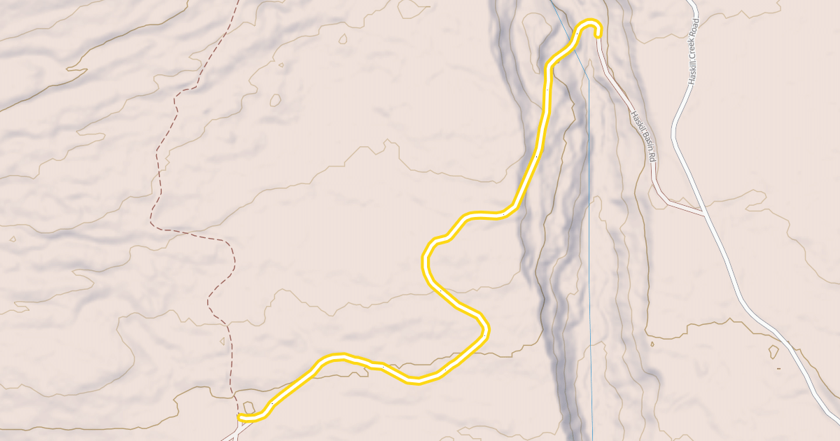 Map preview of Haskill Highway / Three Way Intersection