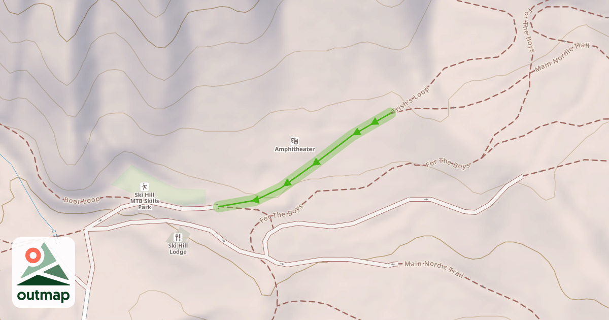Map of Main Nordic Trail
