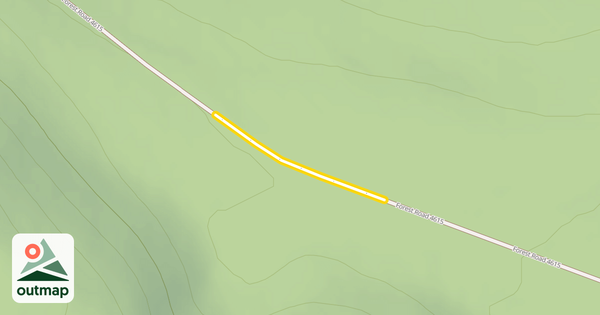 Map of Forest Road 4615