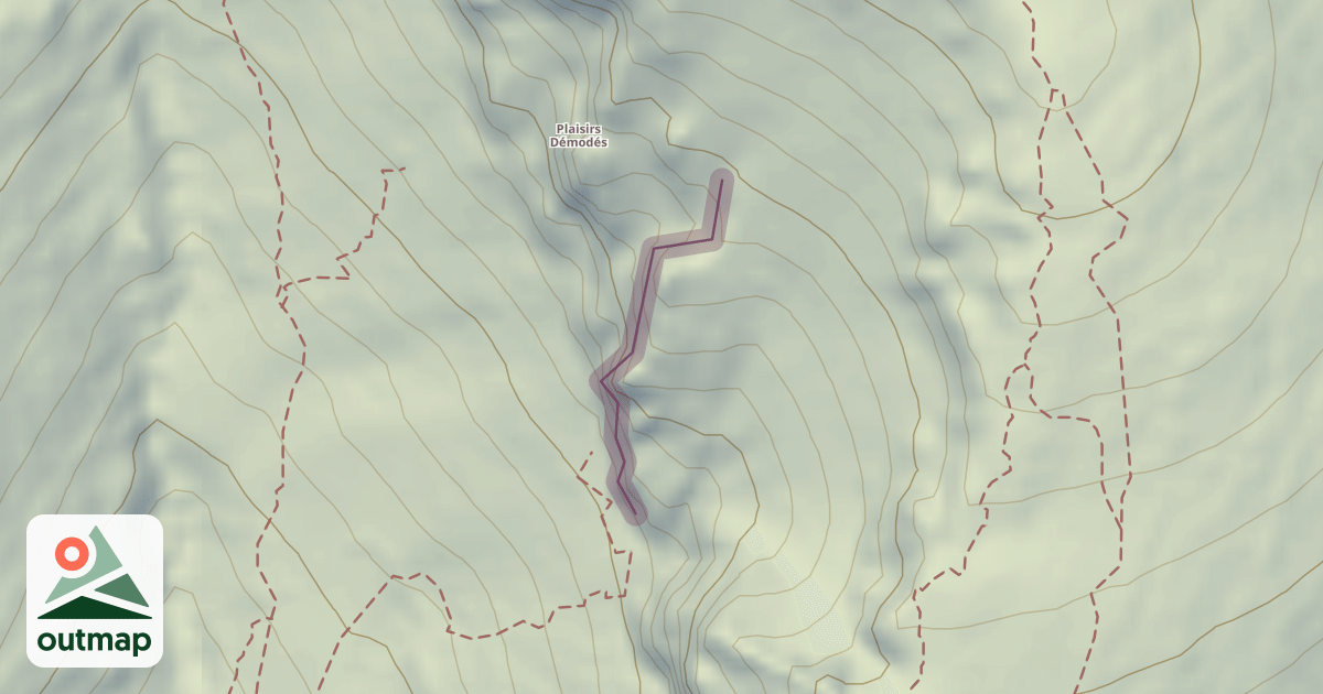Map of Climbing Crag
