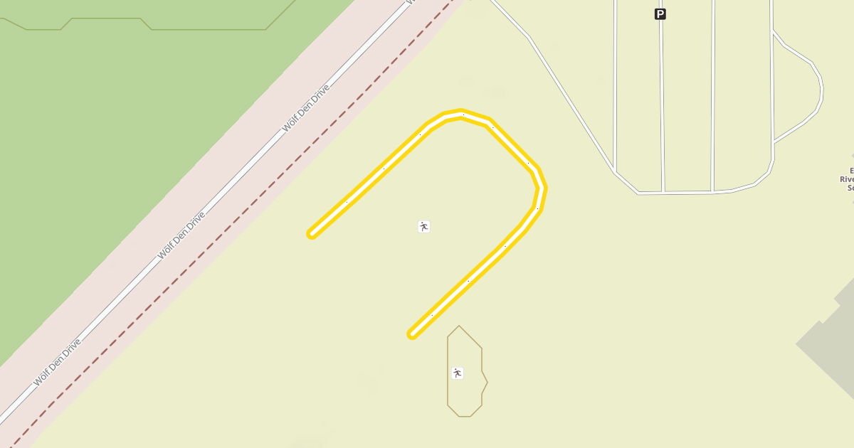 Map preview of Eagle River High School Loop