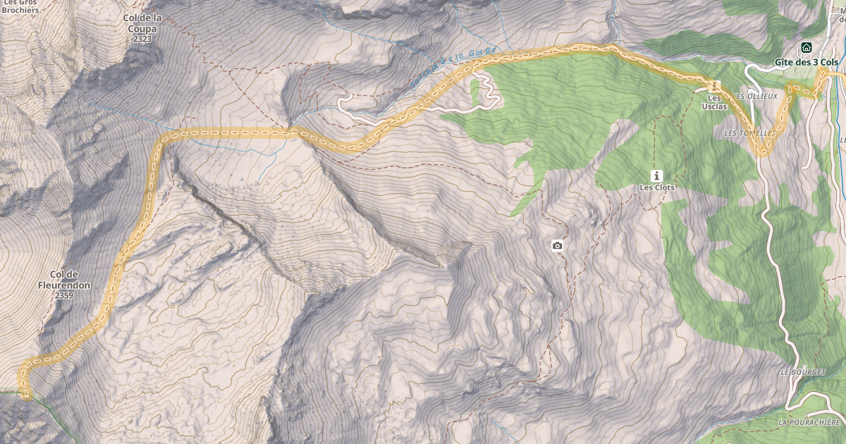 Map preview of Les Parias — Champ Perchier