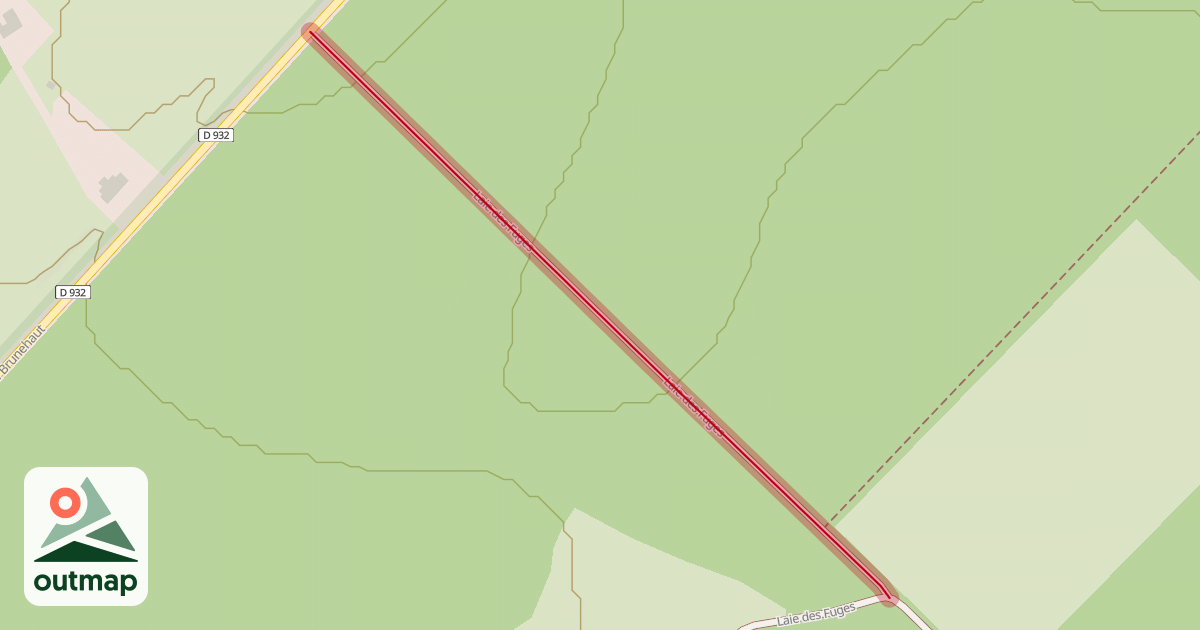 Map of Laie des Fuges