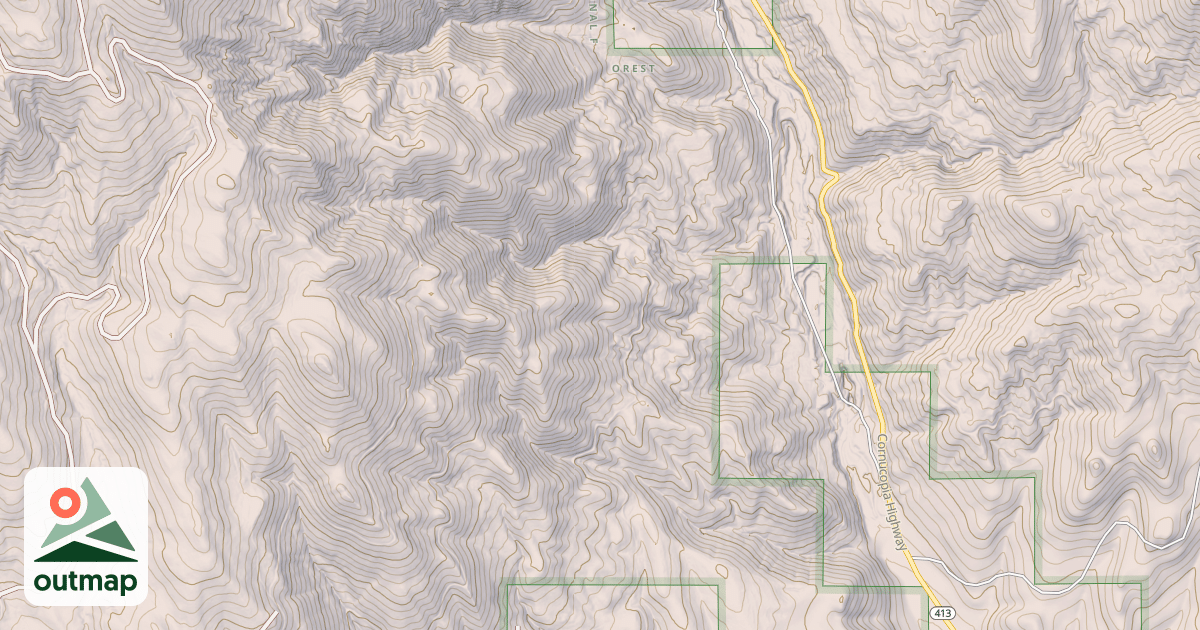 Map of USFS National Forest System Roads {0A966BDD-3071-4CE6-B438-D8209092EA16}