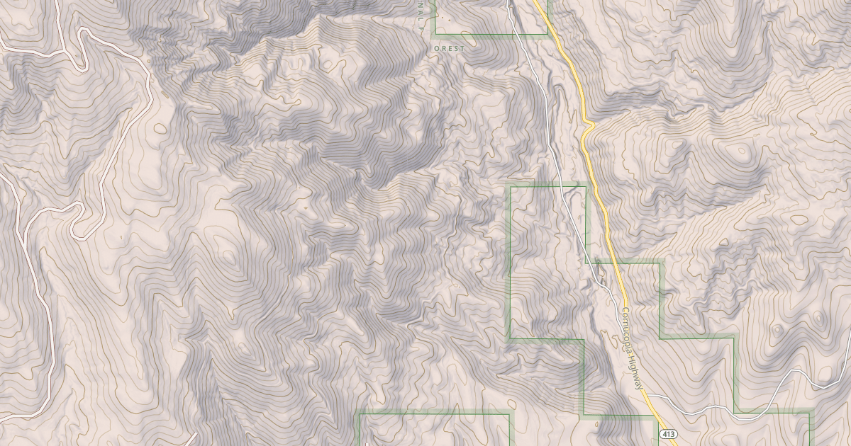 Map preview of USFS National Forest System Roads {0A966BDD-3071-4CE6-B438-D8209092EA16}